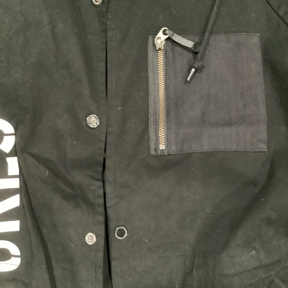 Crooks & Castles Mens Medium Vultures Trench Jacket